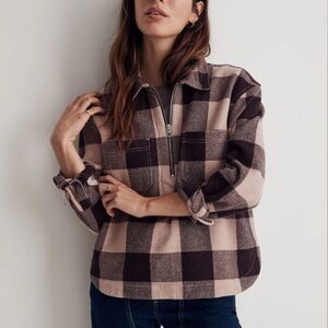 Waffle Half-Zip Popover Shirt